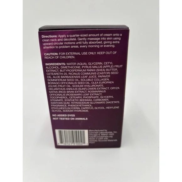 ProGenix Crepey Skin Neck & Decollete Cream 1.75 oz Anti Aging Firming Shea - Picture 4 of 4